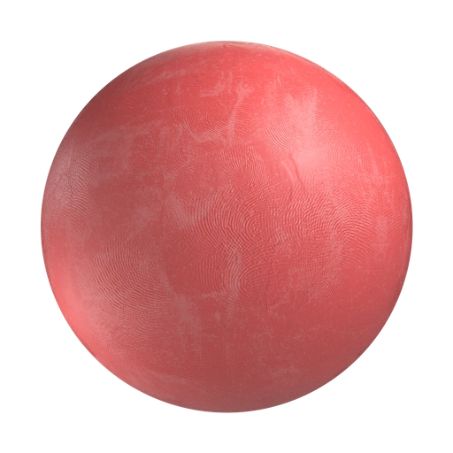 Red Fingerprinted Clay 3D material
