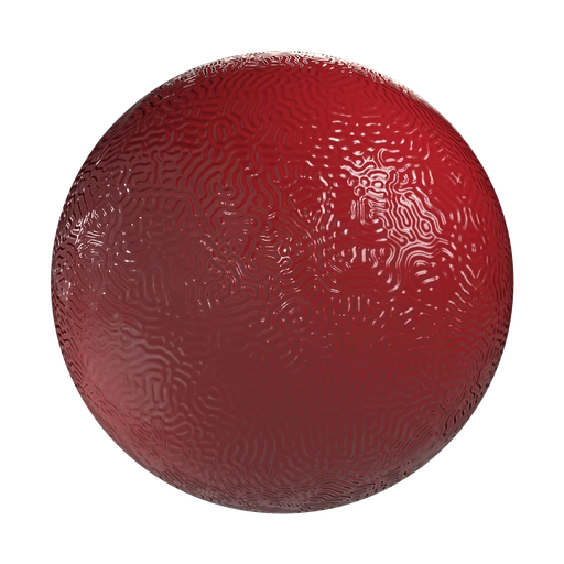 Red Plastic With Pattern 3D material