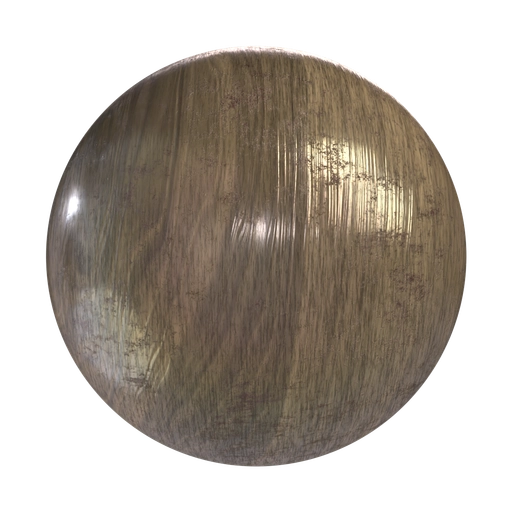 Reflective Wood 3D material