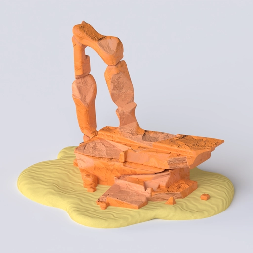 Rock 3 3D model