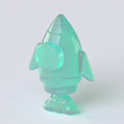 Rocket Icon 3D model