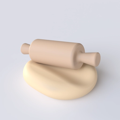 Rolling Pin 1 3D model