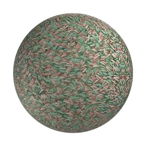 Rough Green Fabric 3D material