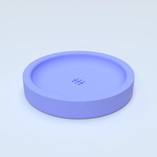 Round Incense Holder Template 3D model