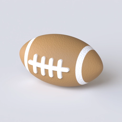 Rugby Ball 3D model