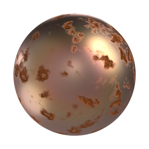 Rusted Copper 3D material