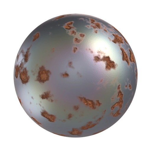 Rusted Metal 3D material
