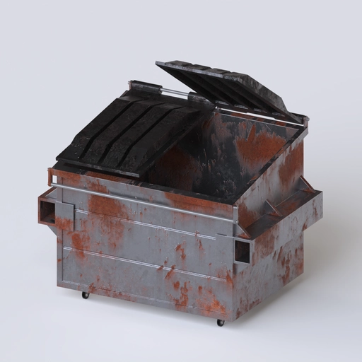 Rusty Dumpster 3D model