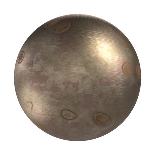 Rusty Spotted Brass 3D material