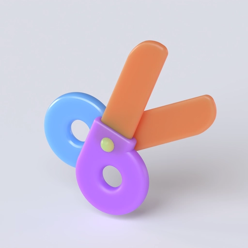 Scissor Icon 3D model