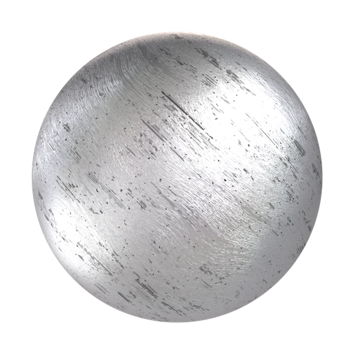 Scratched Aluminum Metal 3D material
