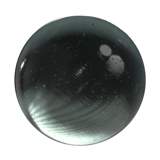 Scratched Blue Tint Glass 3D material