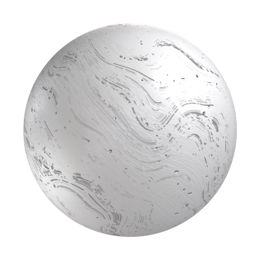 Scratched Plastic- White 3D material