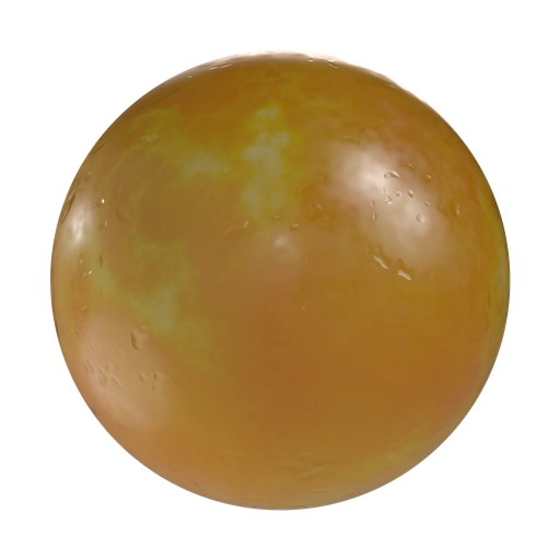 Scratched Wax Orange 3D material