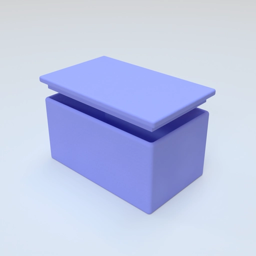 Small Bread Bin Template 3D model