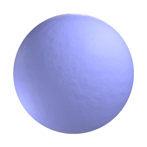Smooth Blue Rubber 3D material