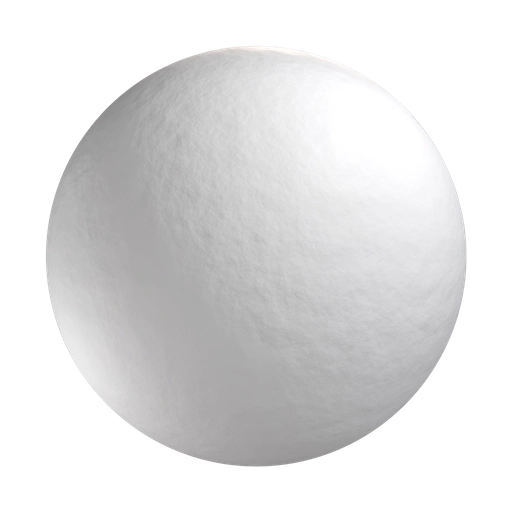 Smooth White Rubber 3D material