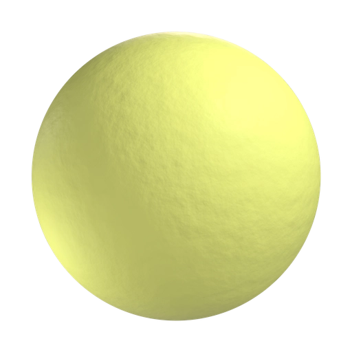 Smooth Yellow Rubber 3D material