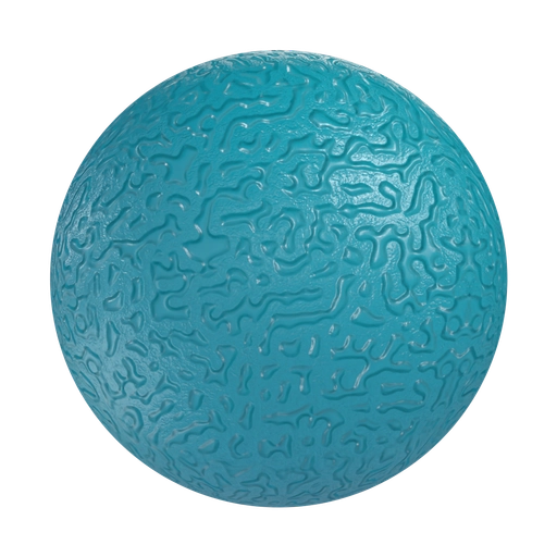 Spotted Rubber 1 Blue 3D material
