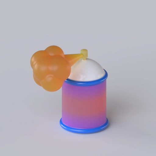 Spray Can 2 3D model