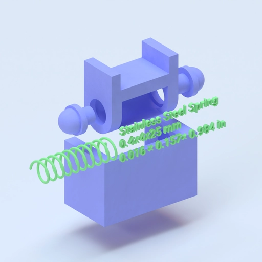 Spring-loaded Lock 3D model