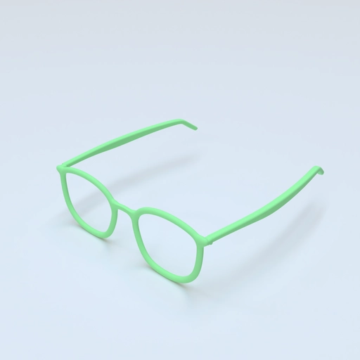 Square Glasses 3D model