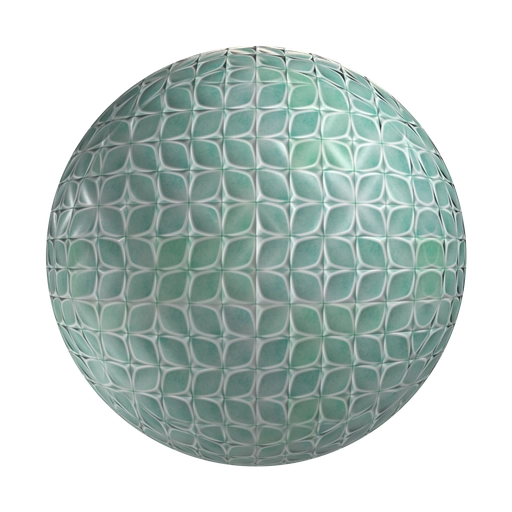 Square Green Tiles 3D material