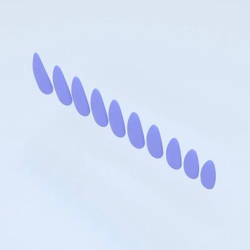Stiletto Nails Template 3D model
