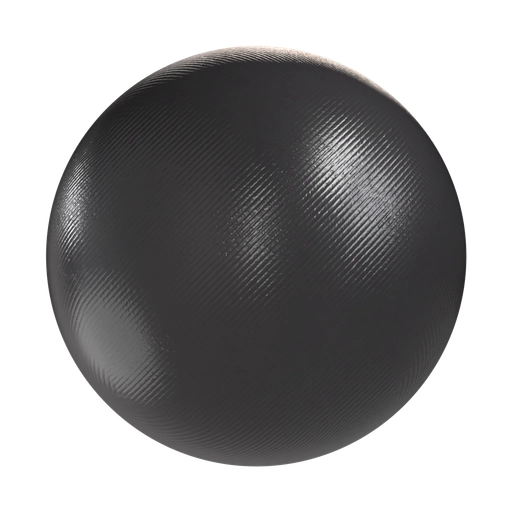 Striped Black Plastic 3D material