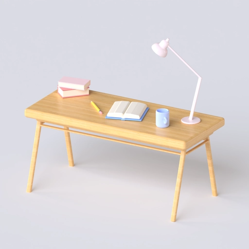 Study Desk 3D model