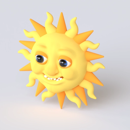 Sun Character 3D model