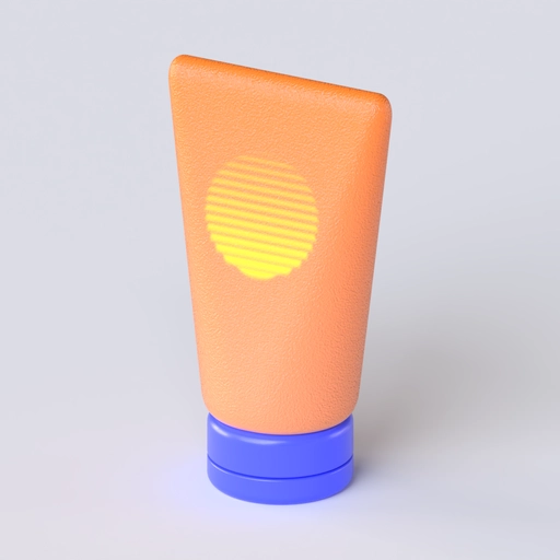 Sunscreen 3D model