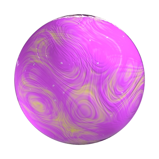 Swirled Fuscia Clay 3D material