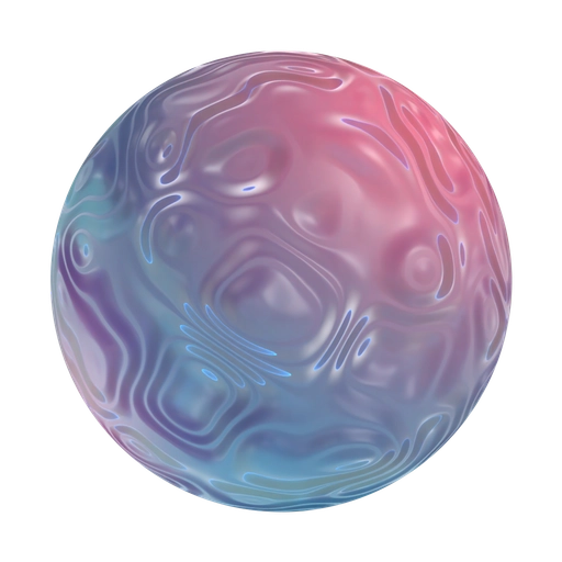 Swirled Milky Glass 3D material