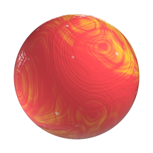 Swirled Red Clay 3D material