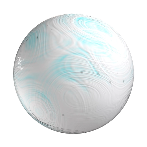 Swirled White Clay 3D material