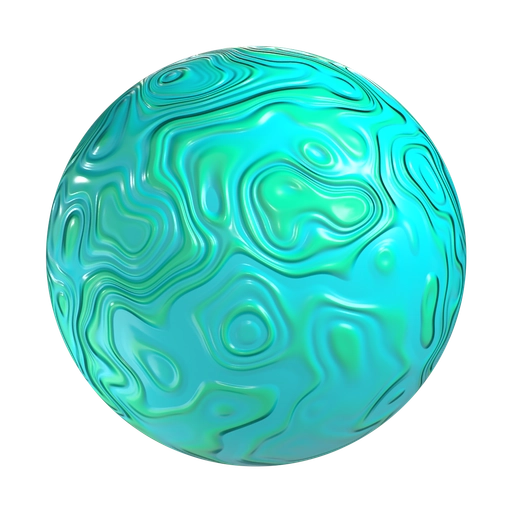 Swirls Green 3D material