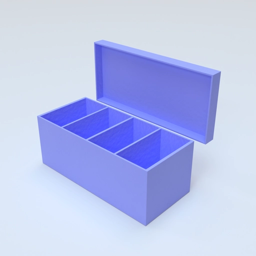 Tea Box 2 Template 3D model