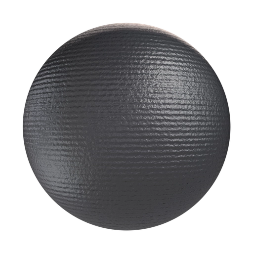 Textured Black Rubber 3D material