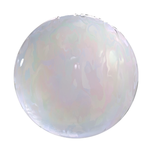 Textured Iridescent Milk Glass 3D material