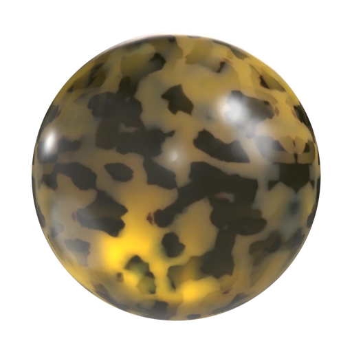Tortoise Shell Plastic 3D material