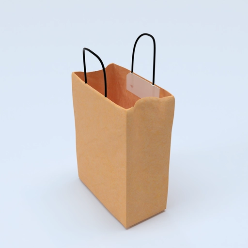 Tote bags paper mockup 610020 3D model
