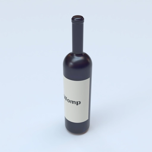 Vine Bottle mockup 3D model