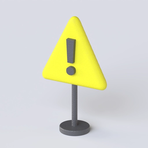 Warning Sign 3D model