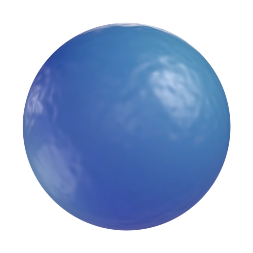 Wax Blue 3D material