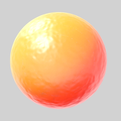 Wax Orange 3D material