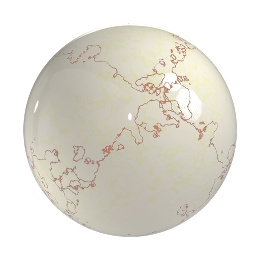 White Marble - Bronze Vein 3D material