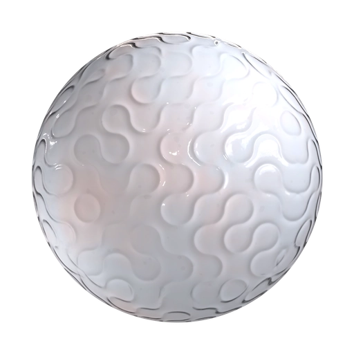 White Plastic With Pattern 3D material