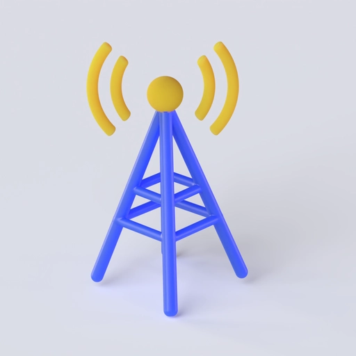 Wireless Receiver Icon 3D model