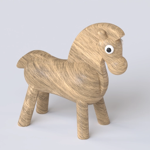 Wooden Horse 3D model
